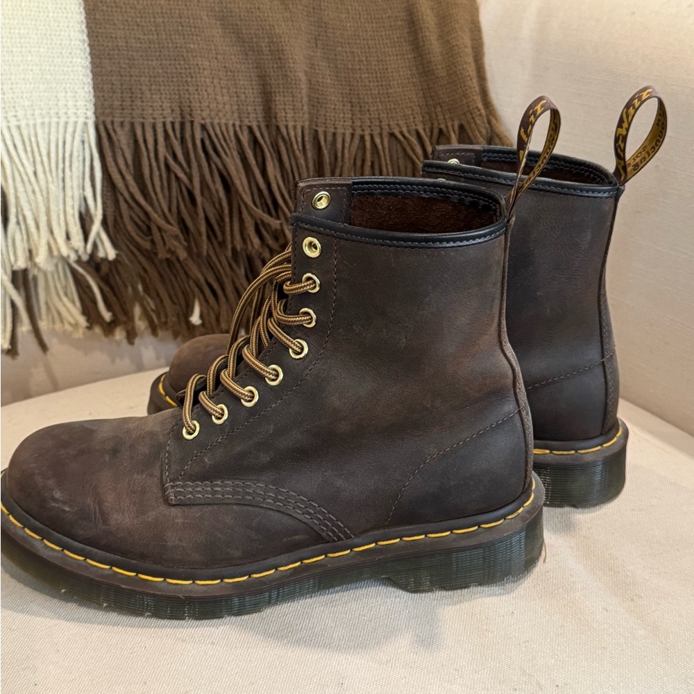 Dr. Martens Dark Brown Combat Boots
